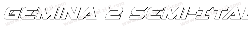 Gemina 2 Semi-Italic字体转换